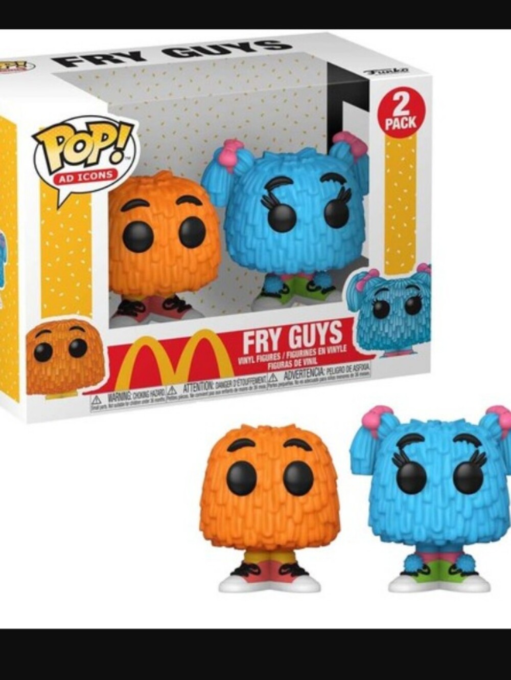 Funko Pop! McDonald's Fry Guy Icons 2-Pack 💙🧡